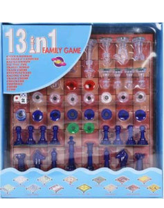 13 in 1 Family Party & Fun Games Board Game Like Chess Game Snakes and Ladders Etc