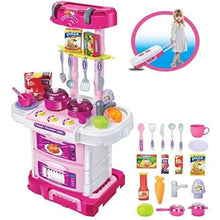 Load image into Gallery viewer, 3 in 1 Little Kids Kitchen Play Set with &amp; Sound Cooking Kitchen Set Play Toy / Pretend Play Kitchen Cooking Set Toy for Kids