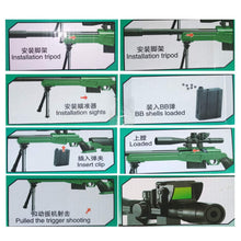 Load image into Gallery viewer, 40&quot; Inches Sniper Toy Gun with Laser Target Big Size Army Toy Gun Toys