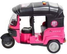 Load image into Gallery viewer, Auto Rickshaw Toy with Light, Sound and Friction Powered Wheel Toy for Kids (Multicolor) (AUTO Rickshaw)