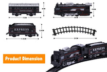 Load image into Gallery viewer, Battery Operated Black Train Toy Set for Kids, Big Size Train Set for Kids | Bump and Go Musical Toy Train