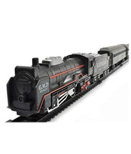 Load image into Gallery viewer, Battery Operated Black Train Toy Set for Kids, Big Size Train Set for Kids | Bump and Go Musical Toy Train