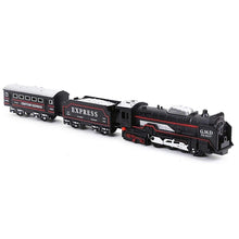 Load image into Gallery viewer, Battery Operated Black Train Toy Set for Kids, Big Size Train Set for Kids | Bump and Go Musical Toy Train