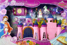 Load image into Gallery viewer, Toys Big Size Castle Doll House with Accessories -Musical Dollhouse and Beautiful Light