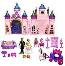 Load image into Gallery viewer, Toys Big Size Castle Doll House with Accessories -Musical Dollhouse and Beautiful Light