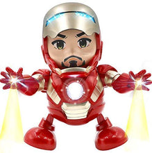 Load image into Gallery viewer, Marvel Avengers Iron Man Dancing Robot Action Toy for Kids with Real Dance Moves Action, Amazing Glowing Light Effects Feature, Music and OPENABLE MASK