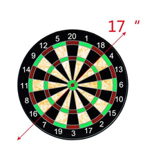 Load image into Gallery viewer, 17&quot; Magnetic Indoor and Outdoor Score Dartboard Kit with 6 Soft Darts