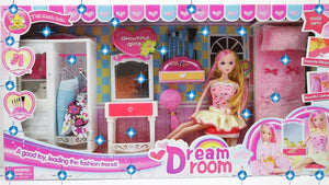 Big Size My Dream Room Doll House Creative Doll House with Doll for Girls Beauty Play Set