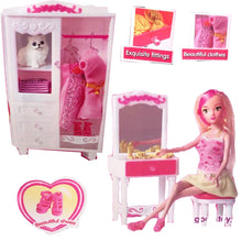 Load image into Gallery viewer, Big Size My Dream Room Doll House Creative Doll House with Doll for Girls Beauty Play Set