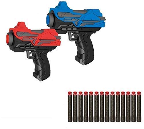 Twin Mini 2 High Speed and Long Range Bullet Gun Pistol Toy with 14 Soft Foam Bullets for Kids