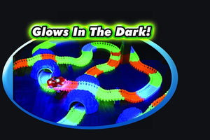 Magic Tracks Bend Flex & Glow Racetrack With Led Flashing Race Cars (Multi Color) 220 Pieces