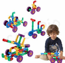 Load image into Gallery viewer, Colorful Creative Education Construction High Quality Plastic Water Pipe Shaped Building Blocks Toy + Assured Free Gift (56 Pieces) (56 Pieces)  (56 Pieces)