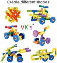 Load image into Gallery viewer, Colorful Creative Education Construction High Quality Plastic Water Pipe Shaped Building Blocks Toy + Assured Free Gift (56 Pieces) (56 Pieces)  (56 Pieces)