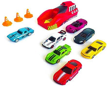 Load image into Gallery viewer, Rapid High Speed Launcher Along With 7 Die cast Metal Car And Stoppers