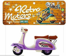 Load image into Gallery viewer, Friction Powered Retro Scooter Toy with Light and Sound Toys Set for Kids (Color and Design May Vary )