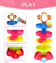 Load image into Gallery viewer, 5 Layer Ball Drop and Roll Swirling Tower for Baby and Toddler Development Educational Toys