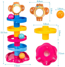 Load image into Gallery viewer, 5 Layer Ball Drop and Roll Swirling Tower for Baby and Toddler Development Educational Toys