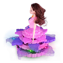 Load image into Gallery viewer, Rotation Dancing Princess Doll with 3D Lights and Music | Birthday Gift for Girls