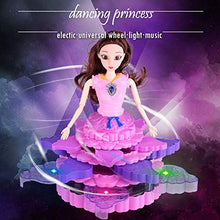 Load image into Gallery viewer, Rotation Dancing Princess Doll with 3D Lights and Music | Birthday Gift for Girls