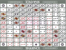 Load image into Gallery viewer, Sequence Board Game for Kids &amp; Adults with Playing Card and Chips