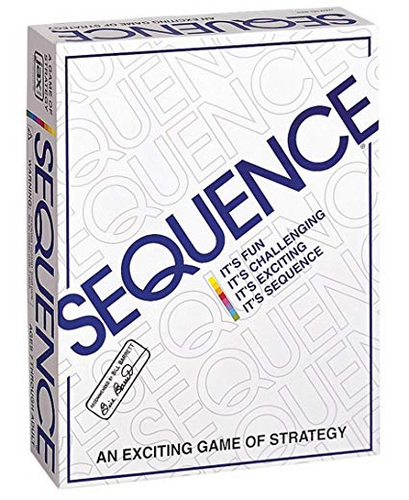 Sequence Board Game for Kids & Adults with Playing Card and Chips