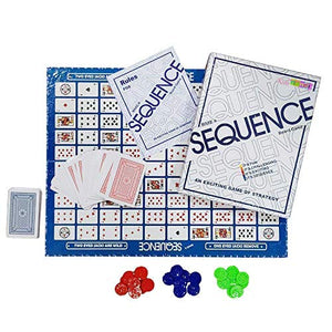 Sequence Board Game for Kids & Adults with Playing Card and Chips