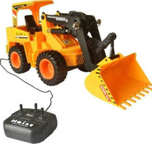 Load image into Gallery viewer, Wired Remote Control Battery Operated JCB Crane Truck Toy (Yellow) (Black, Yellow)