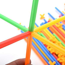 Load image into Gallery viewer, Baby Building Construction Puzzle Children&#39;s Puzzle Straw Blocks Pipette Stitching Assembly Straw Build Blocks Creative Toy