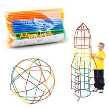 Load image into Gallery viewer, Baby Building Construction Puzzle Children&#39;s Puzzle Straw Blocks Pipette Stitching Assembly Straw Build Blocks Creative Toy