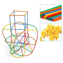 Load image into Gallery viewer, Baby Building Construction Puzzle Children&#39;s Puzzle Straw Blocks Pipette Stitching Assembly Straw Build Blocks Creative Toy