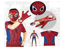 Load image into Gallery viewer, Super Hero Power Action Figures with Accessories Mask,Launcher,T-Shirt,Gloves,Figure and Most Unique Disc Launcher Toy for Kids Set of 6