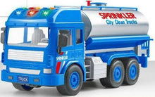 Load image into Gallery viewer, Water Sprinkler Truck Toy for Clean City with Water Spray and Light &amp; Sound Effects Pull Back Vehicles Big Size Tanker Truck for Kids