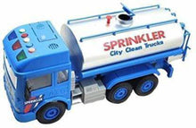 Load image into Gallery viewer, Water Sprinkler Truck Toy for Clean City with Water Spray and Light &amp; Sound Effects Pull Back Vehicles Big Size Tanker Truck for Kids