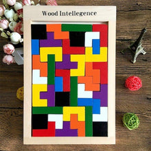 Load image into Gallery viewer, Wood Intelligence Brain Games Building Blocks 40 Pcs Educational Toy, Children&#39;s Puzzle Board Game for Ages 3 + Boys Girls