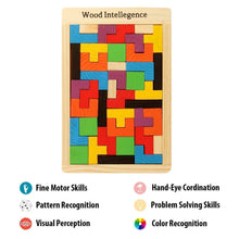 Load image into Gallery viewer, Wood Intelligence Brain Games Building Blocks 40 Pcs Educational Toy, Children&#39;s Puzzle Board Game for Ages 3 + Boys Girls