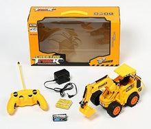 Load image into Gallery viewer, Cheetah Remote Control and LED Flash Lights JCB Plastic Truck Vehicle (Yellow, Large)